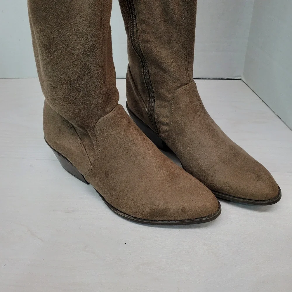 Madden NYC Tall Over The Knee Boots 6 M Fall Hippie Hipster Lagin Fast Shipping